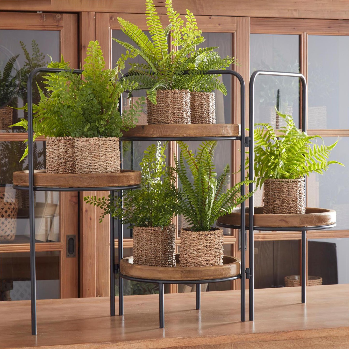 Display De Cuatro Bases De Madera