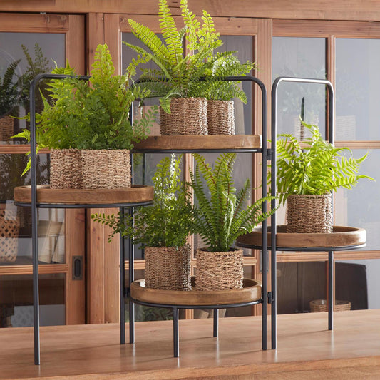 Display De Cuatro Bases De Madera