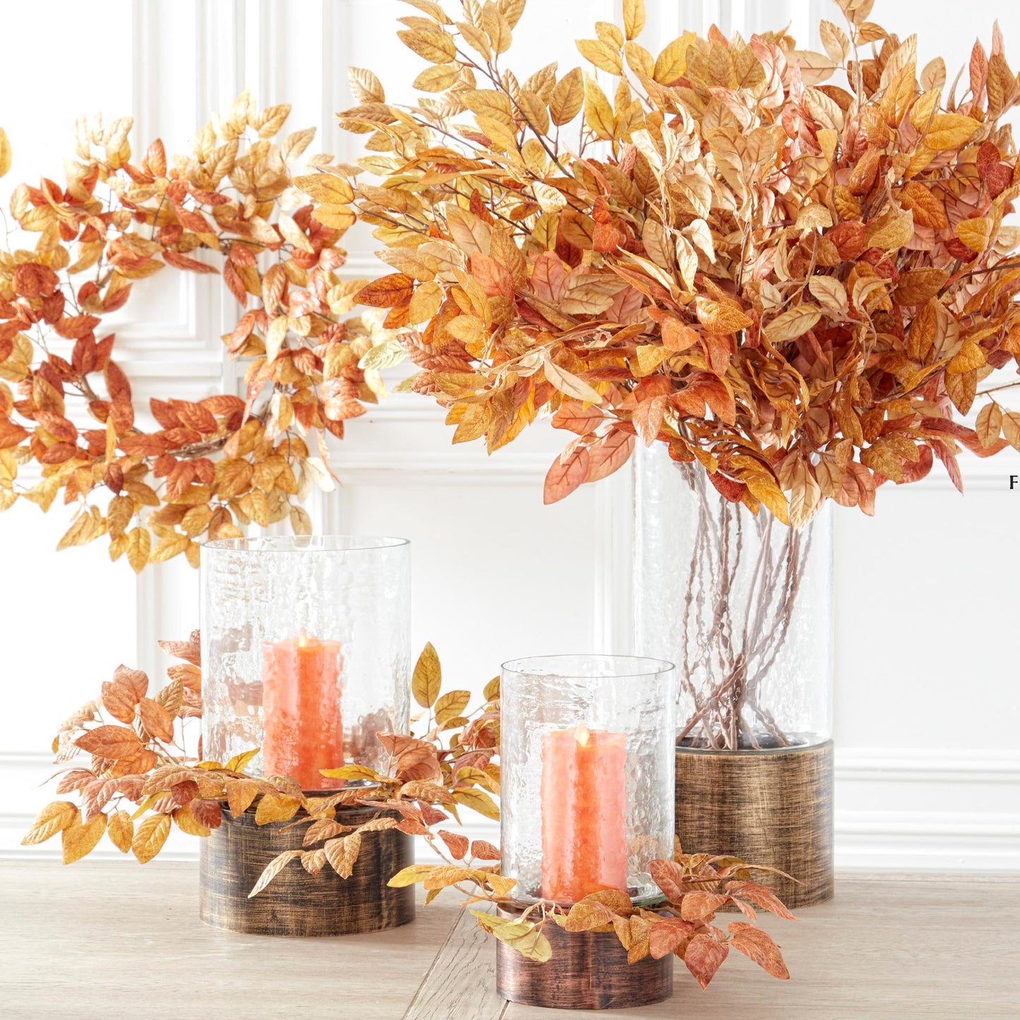 Candelero Color Cobre Con Cilindro