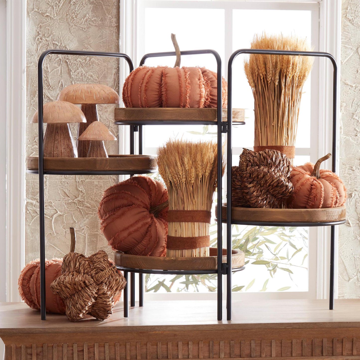 Display De Cuatro Bases De Madera