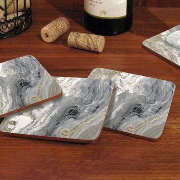 Coaster de mármol gris