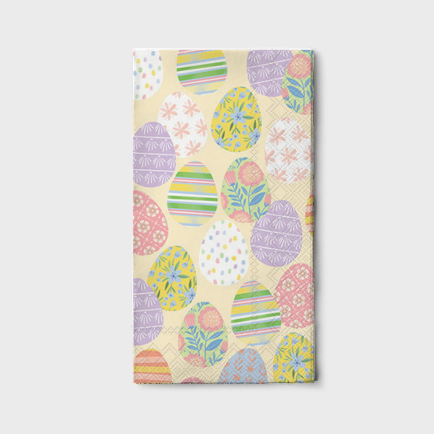 Servilletas de papel rectangulares de huevos de pascua