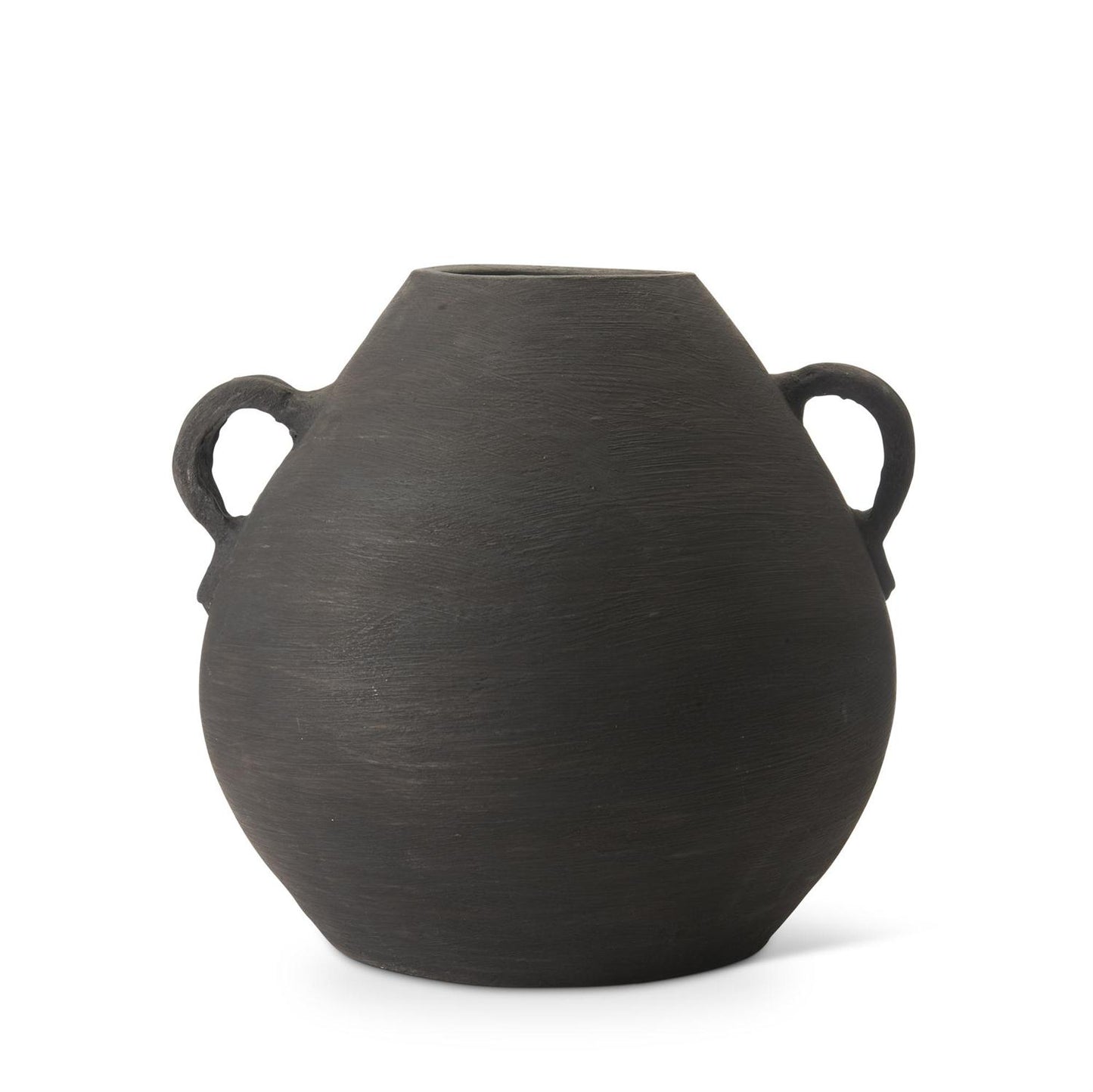 Jarron Terracotta Negro 14In