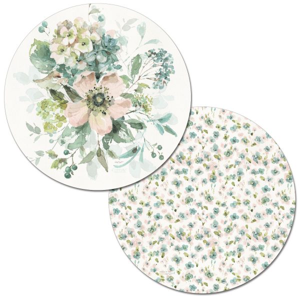 Individuales reversibles de flores