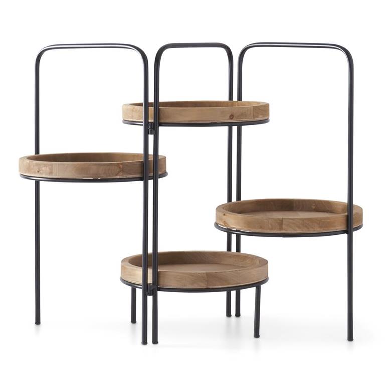 Display De Cuatro Bases De Madera