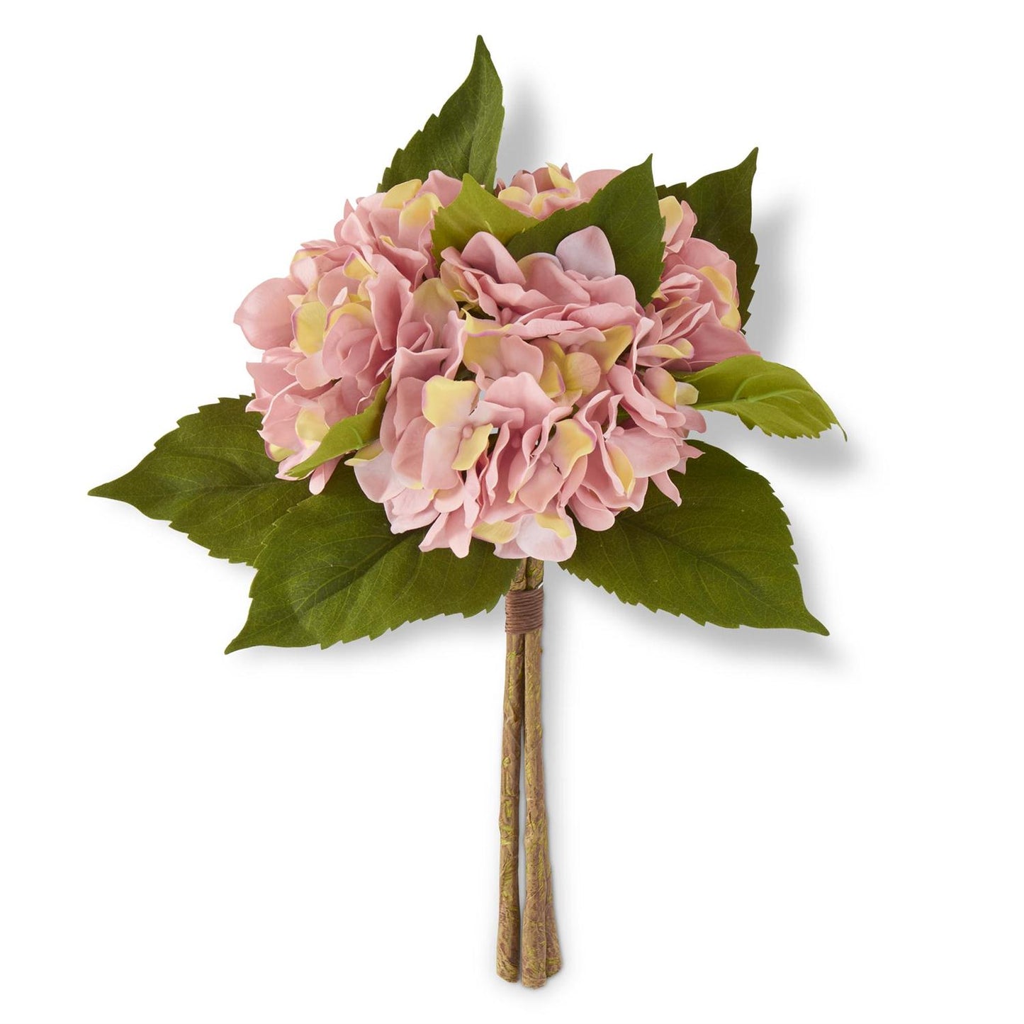 Ramo de hortensias rosadas 15 pulgadas