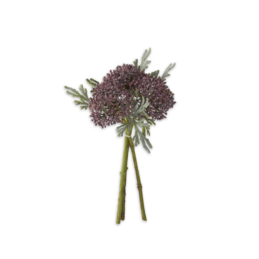 Ramo de sedum morado de 12 pulgadas (3 tallos)