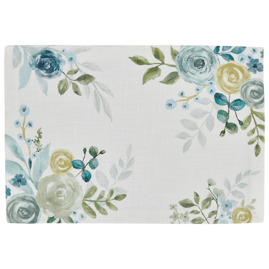 Individual de flores azules