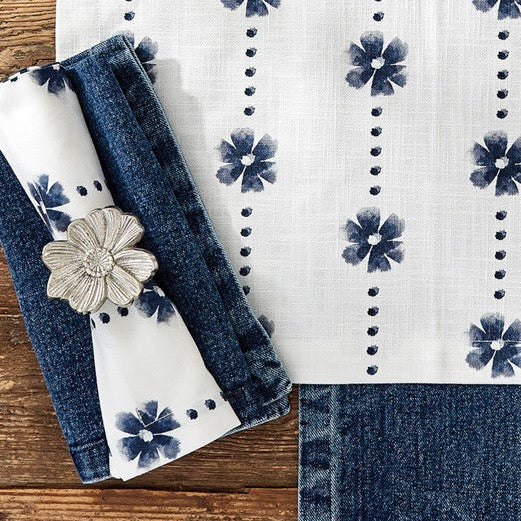 Servilleta de margaritas azules