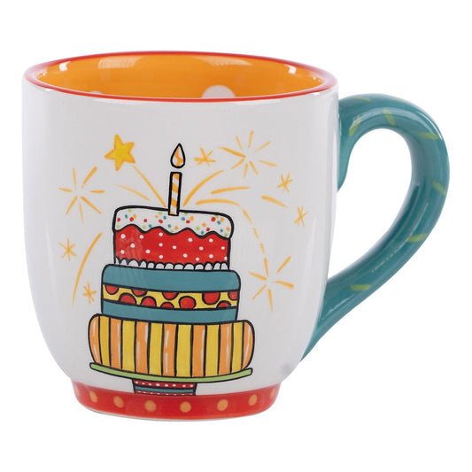 Taza pastel cumpleaños