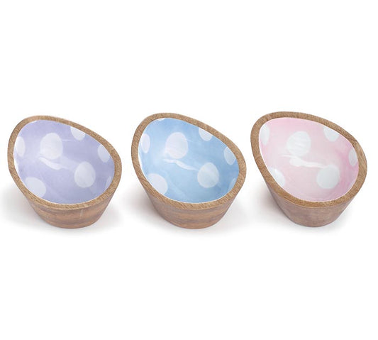 Bowl de huevos color pastel