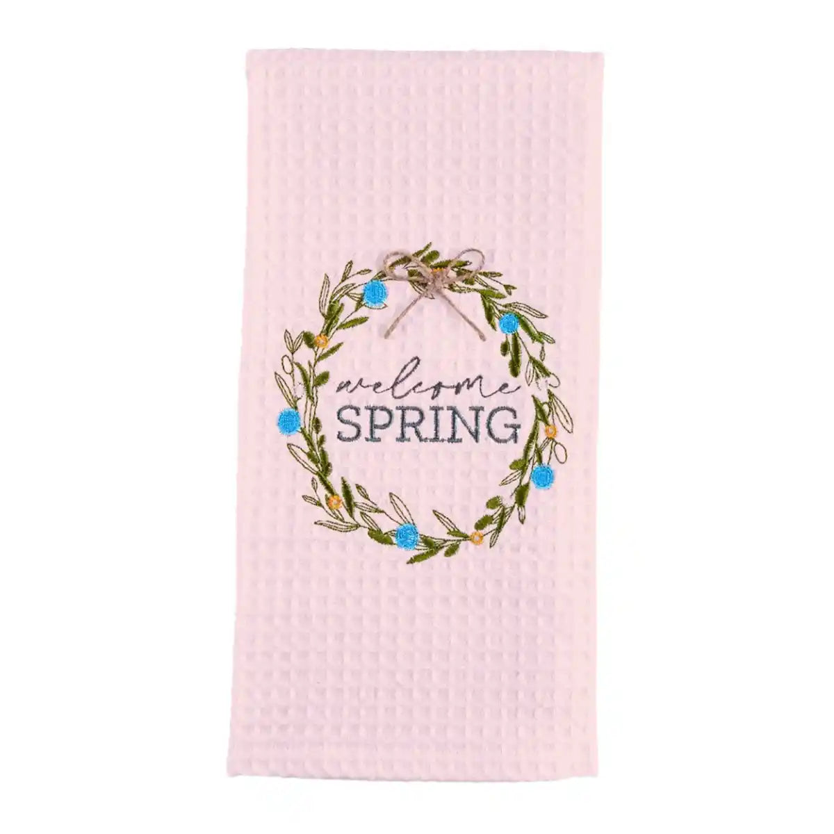 Toalla de cocina wafle welcome spring