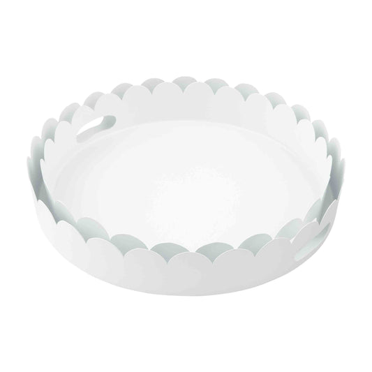Azafate blanco con orilla