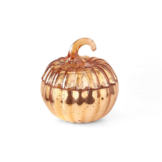 Velas Vertidas En Calabazas De Vidrio