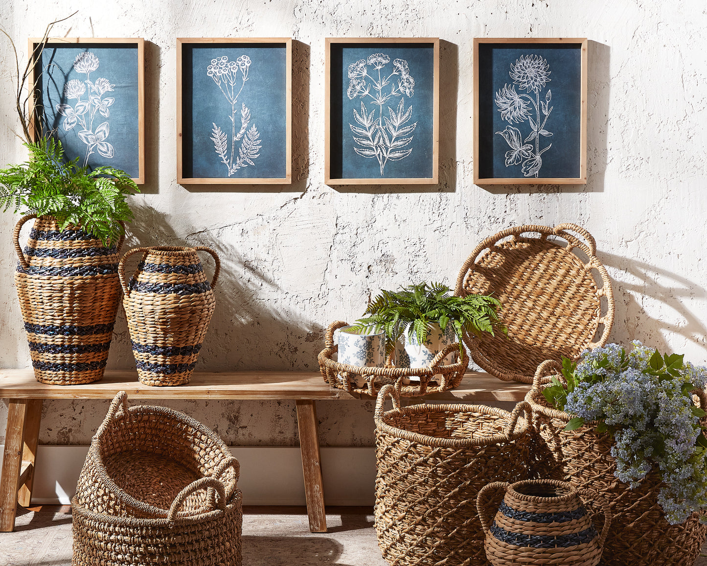 Canasta Tejida Con Agarrador