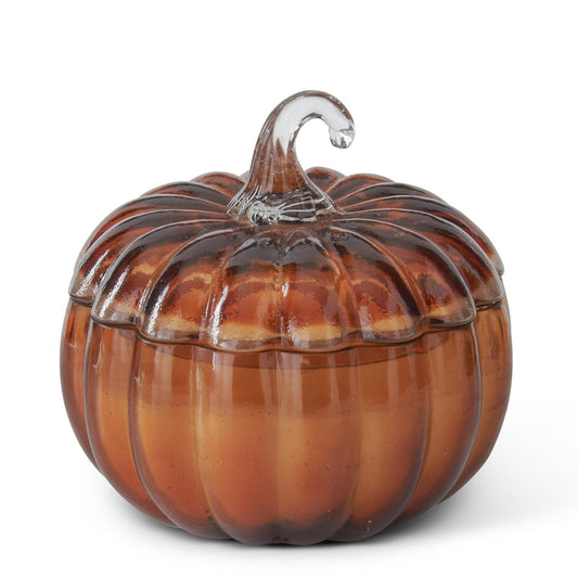 Velas de Calabaza De Vidrio Color cafe