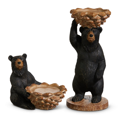 Candeleros de osos negros