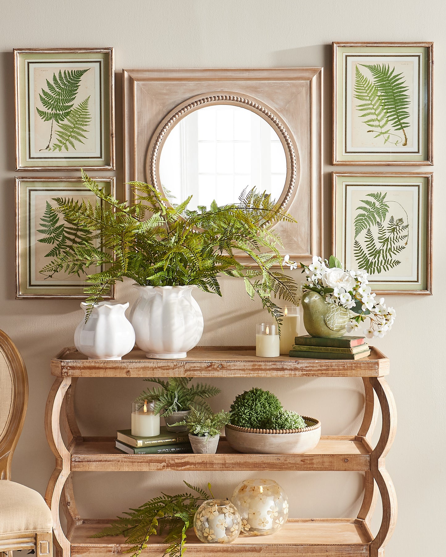 Macetero De Pajaro Verde Grande