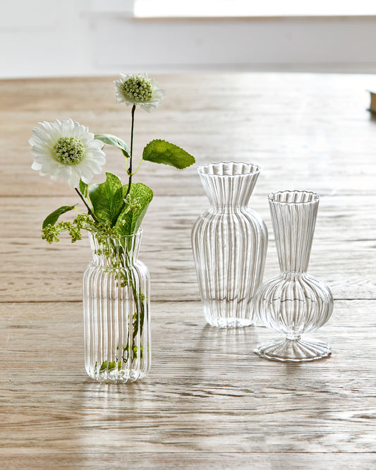 Set De Tres Floreros Transparentes