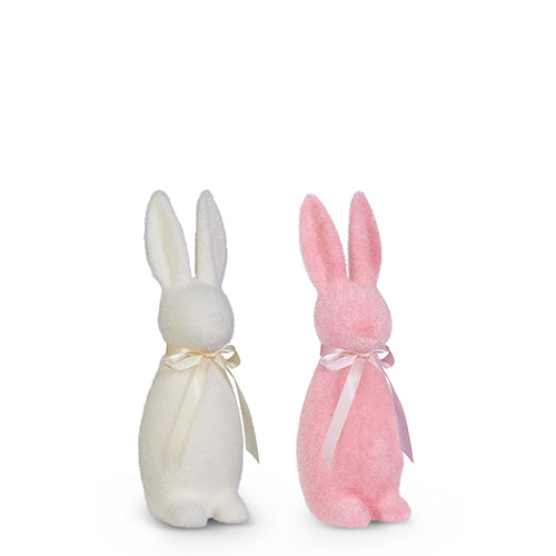 Conejo Blanco Rosado De Velvet 11In