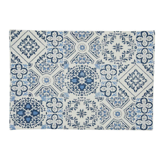 Individuales de azulejos azules