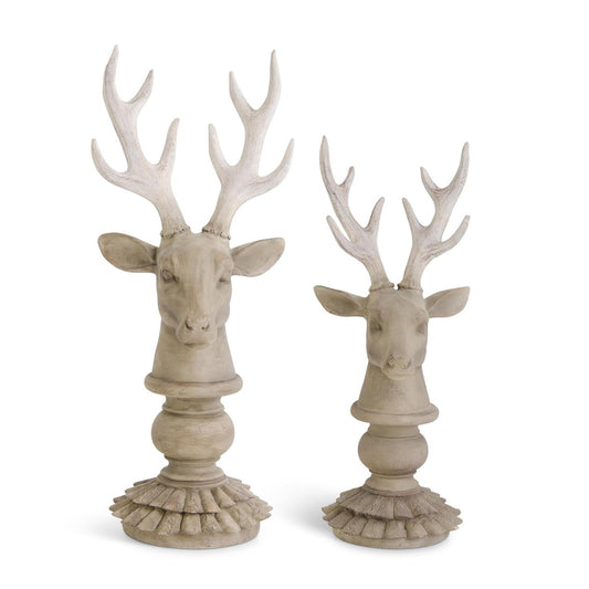 Busto de venado resina tipo madera