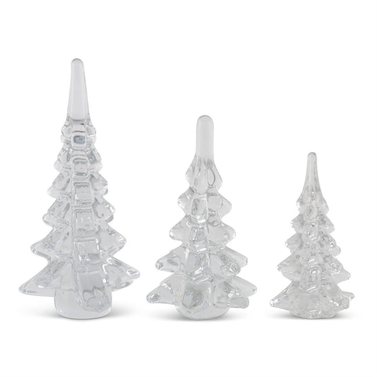 Arbol de vidrio transparente