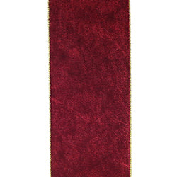 Liston velvet corinto con dorado
