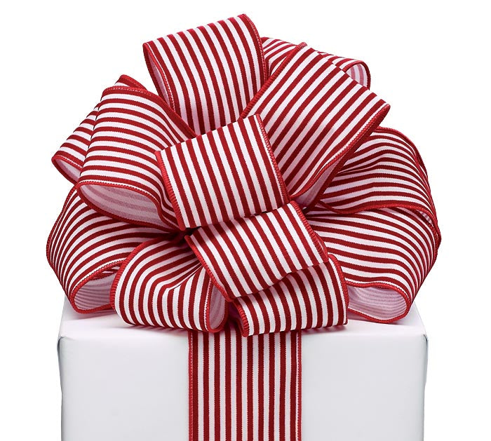 Liston rojo de lineas velvet