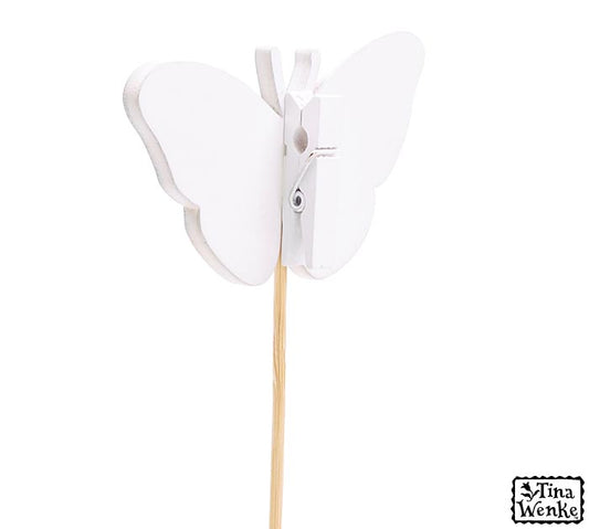 Mariposas con palillo y clip para foto