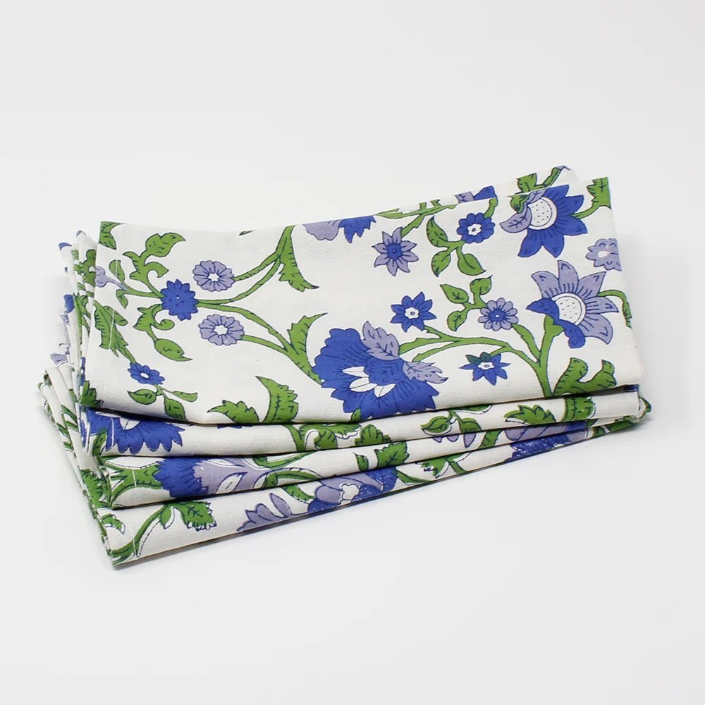 Servilletas de flores moradas priya