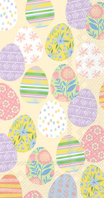 Servilletas de papel rectangulares de huevos de pascua