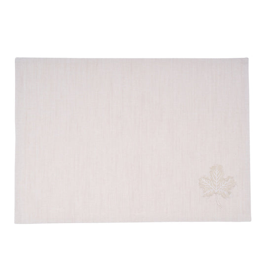 Individual hojas de otono beige
