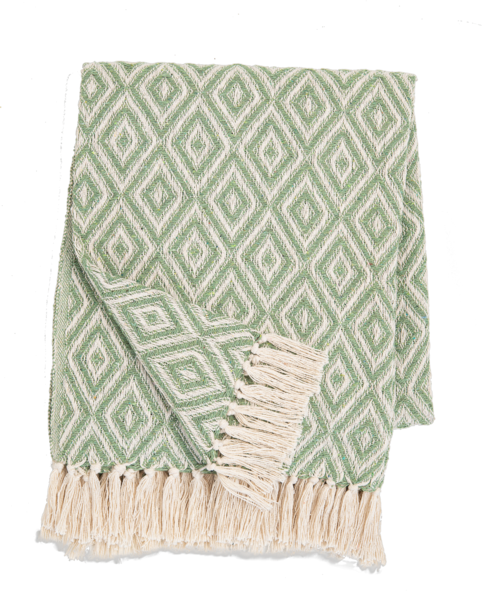Colcha Verde Diamantes