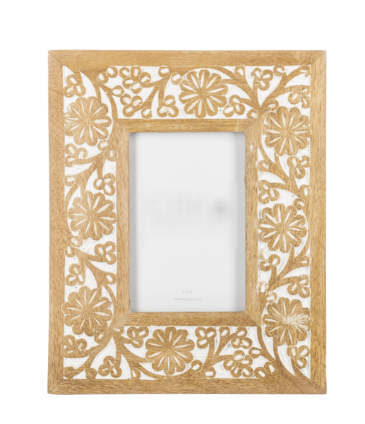 Marco De Madera De Fotos 4X6 De Flores