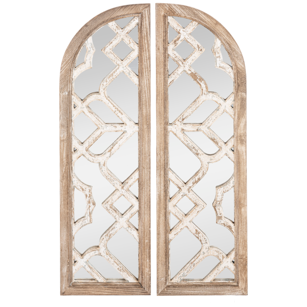 Espejo Tipo Puerta Vintage Geometrico