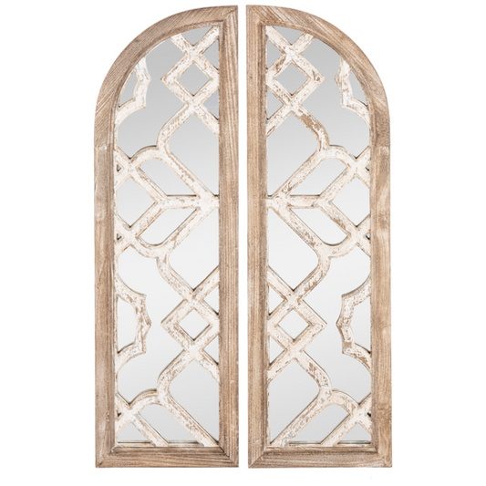 Espejo Tipo Puerta Vintage Geometrico