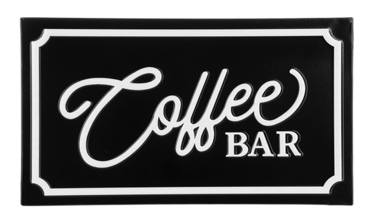 Rotulo de bar de cafe