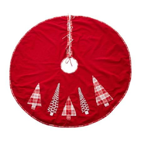 Pie de árbol rojo