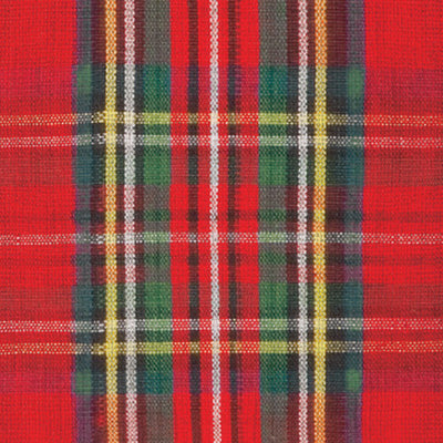 Servilletas de papel cuadradas de navidad plaid rojas