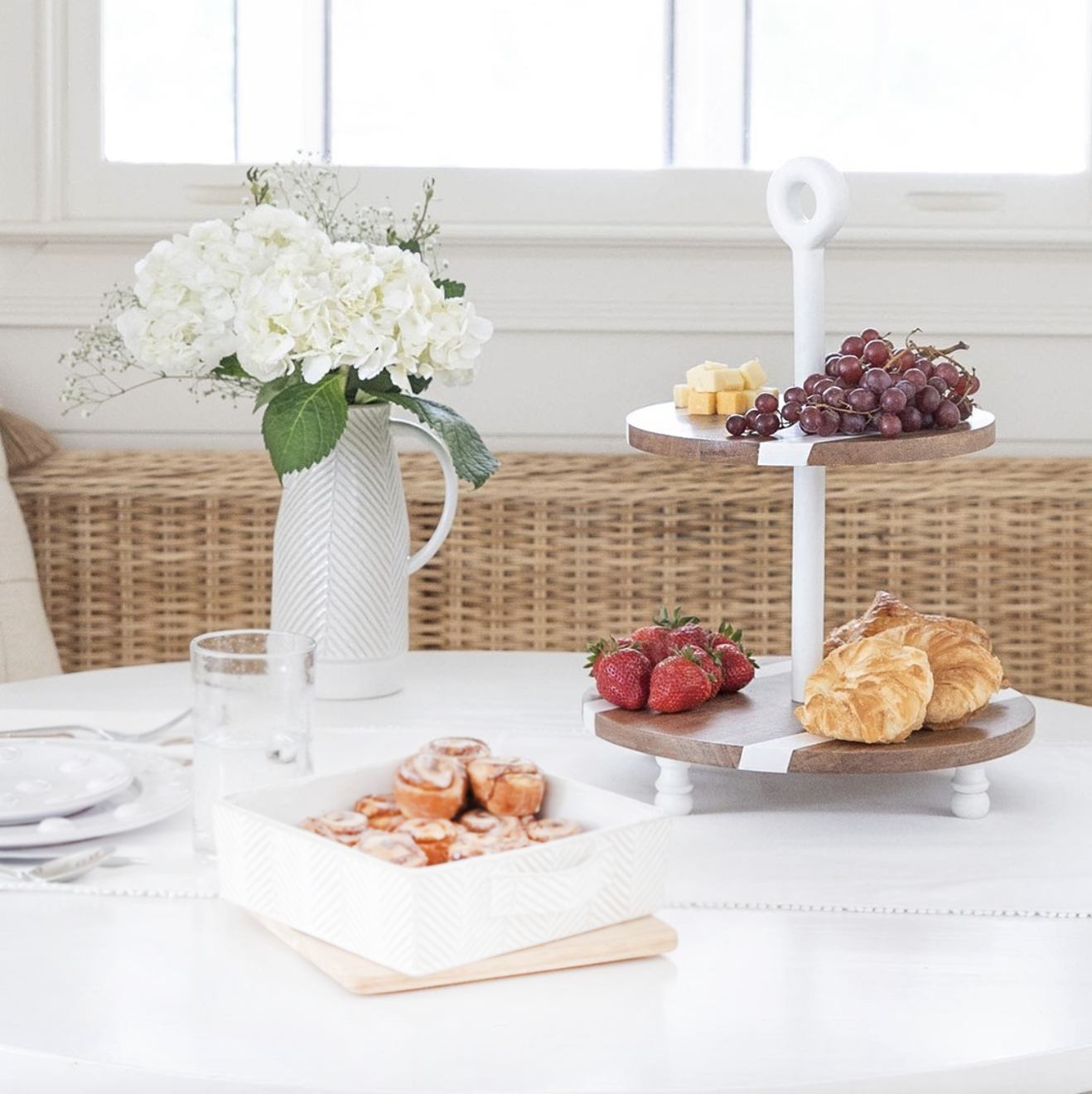 Pichel blanco con textura