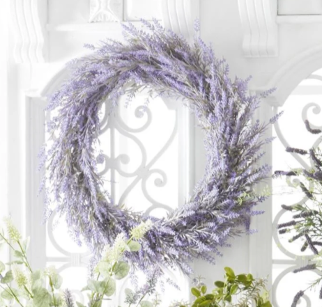 Corona Llena De Lavanda 24In