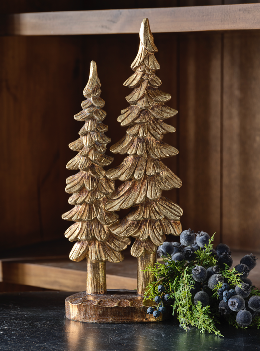 Figura De Bosque Dorado 20.5In
