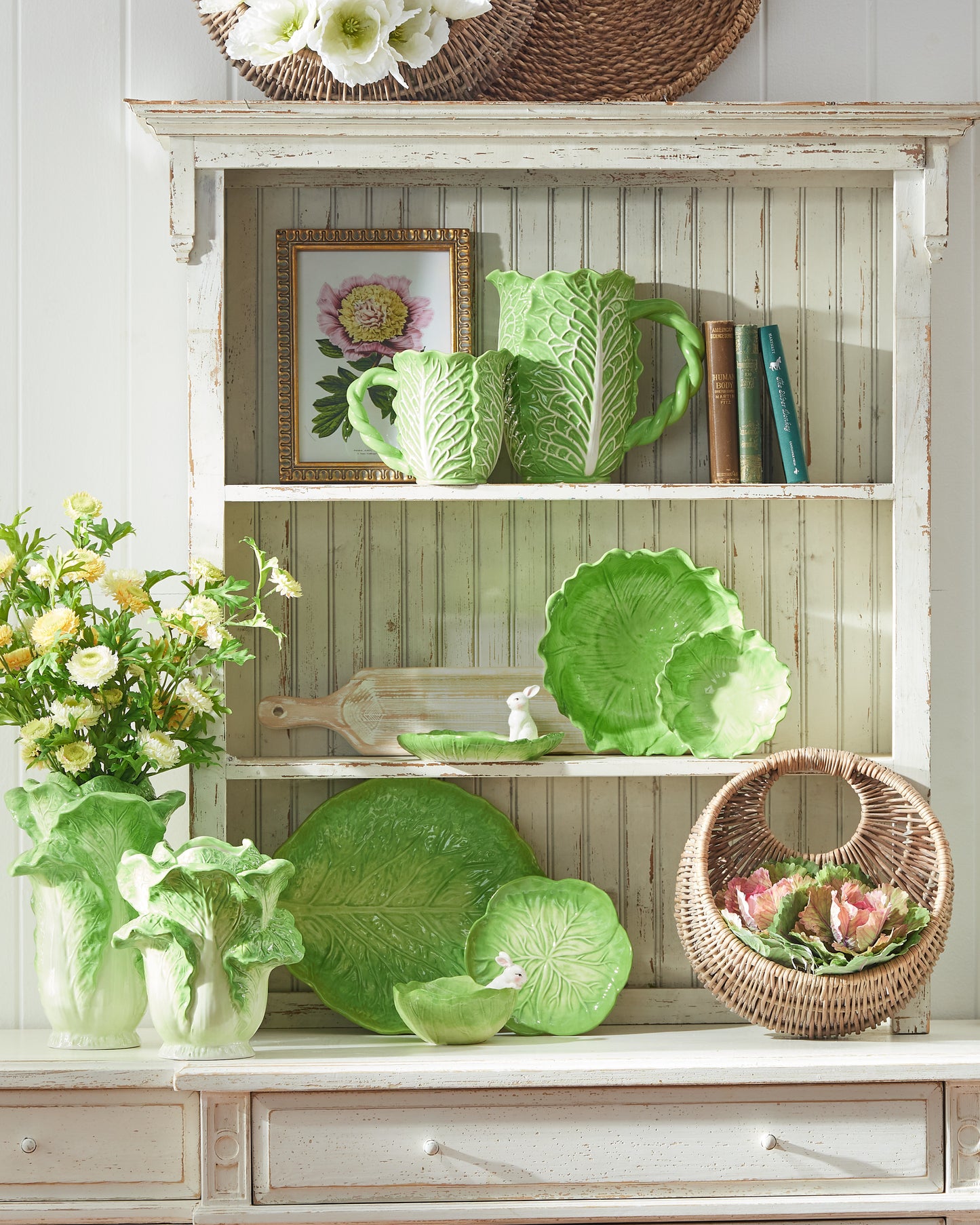 Florero de lechuga 9.5in