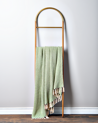 Colcha Chevron Verde