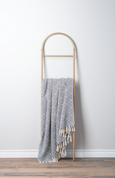 Colcha Azul Y Beige