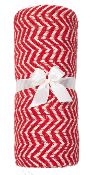 Colcha Roja Chevron