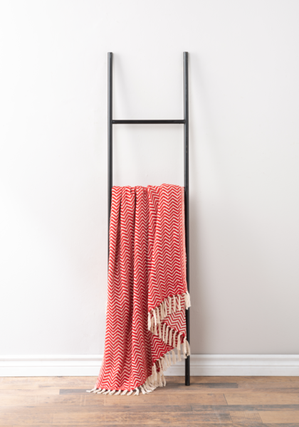 Colcha Roja Chevron