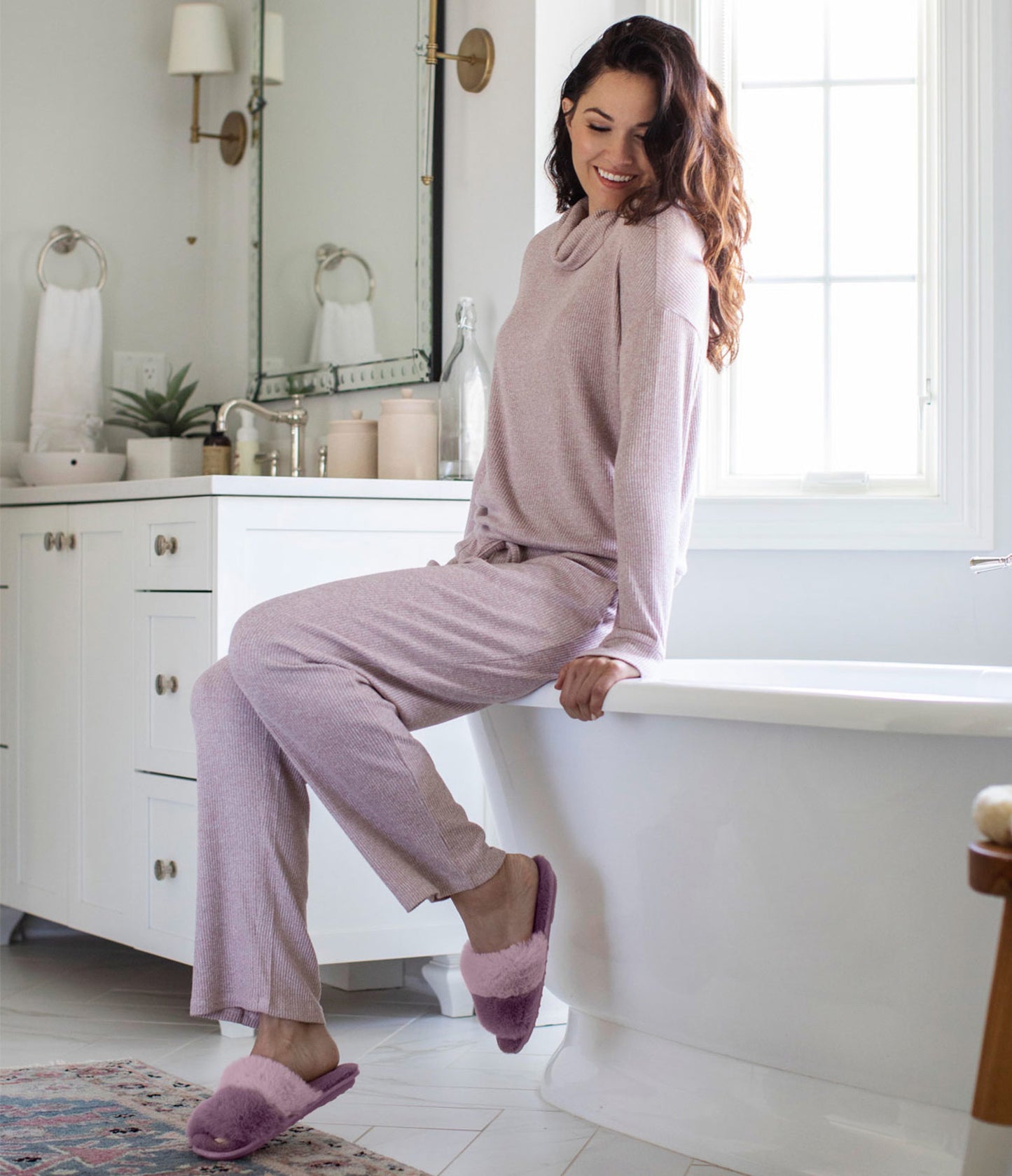 Blusa manga larga con cuello con bolsa