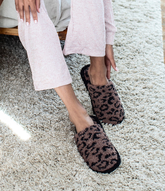 Pantuflas de animal print